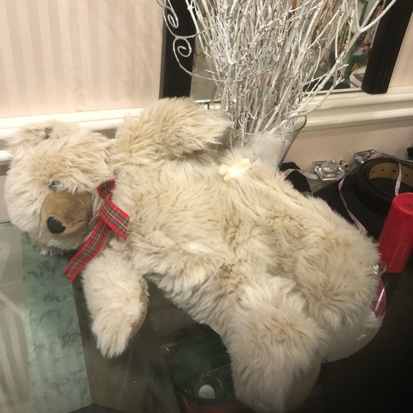 Vintage 20” plush Christmas bear - Picture 5 of 5